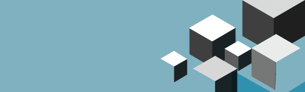 Abstract geometric blocks, representing Digital Real Estate sector.